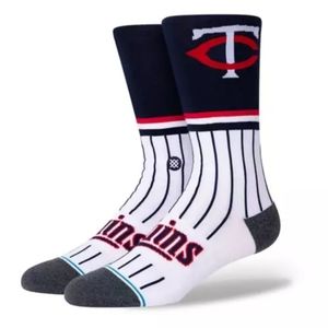 NWT Stance Minnesota Twins MIN COLOR Crew Socks Size M
